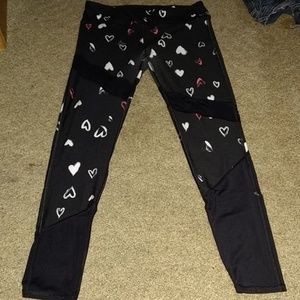 Fabletics Demi Lovato heart leggings